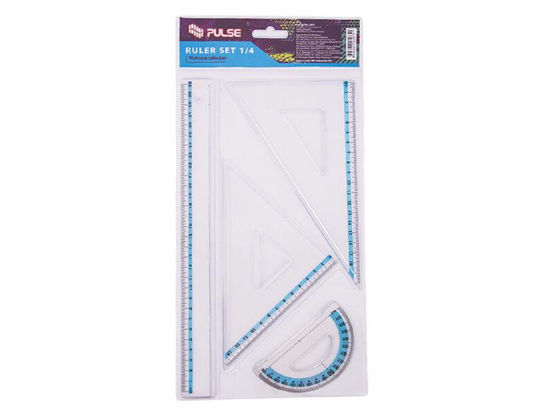 Pulse Geometrijski set, 4 komada, Plavi