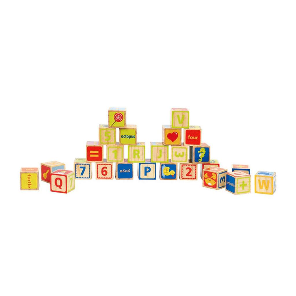 Hape Dječije drvene kocke za igru ​​E0419, 3+