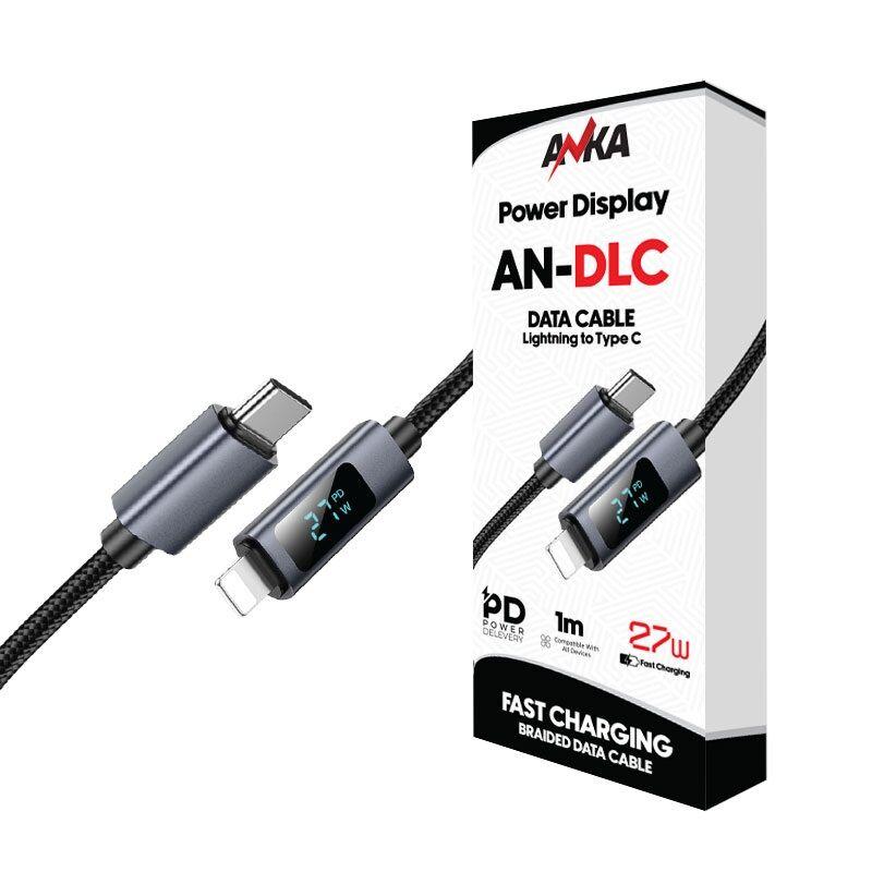 Anka Digitalni Data Kabel Lightning na Type-C, 27W, Crni