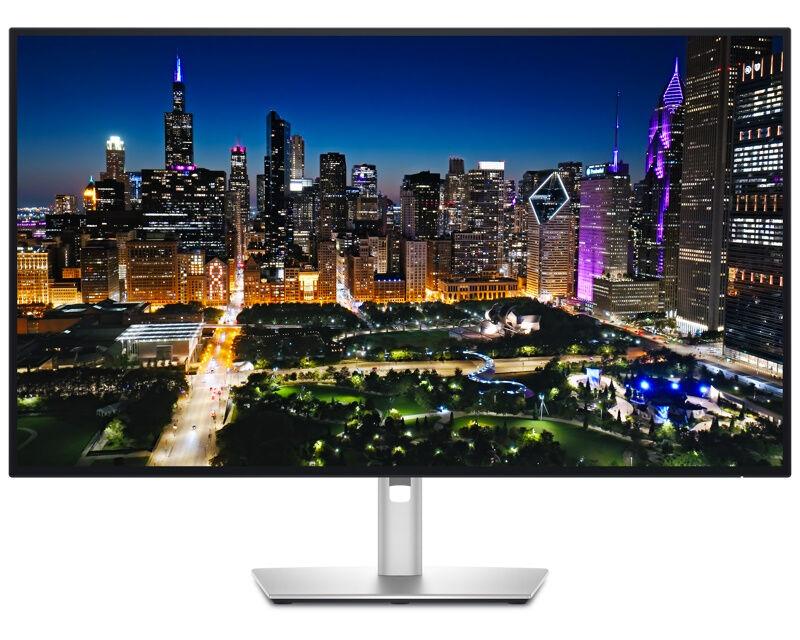Dell monitor U3225QE, 31,5", 3840x2160, 4K UHD, IPS, 120Hz, 5ms, HDMI, USB-C, srebrne boje
