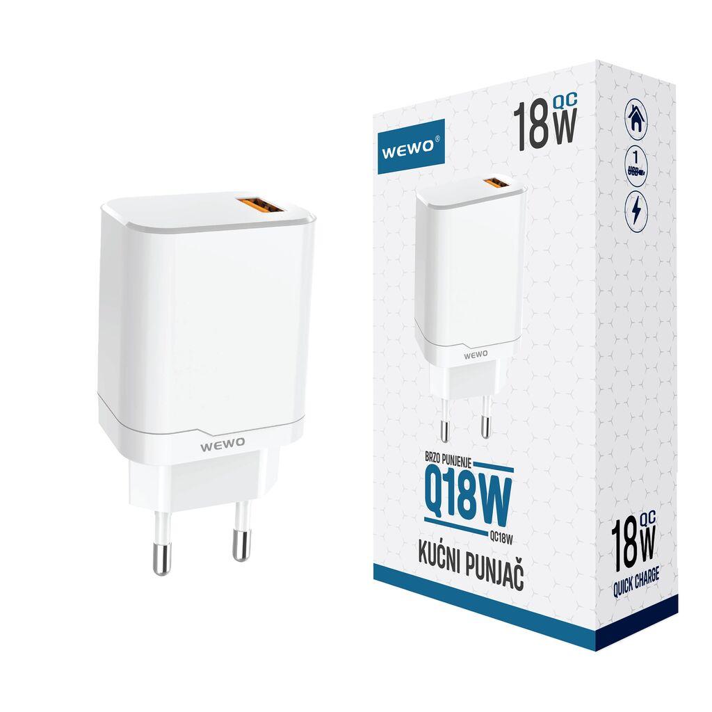 Wewo Punjač za brzo punjenje Q18W QC, 18W