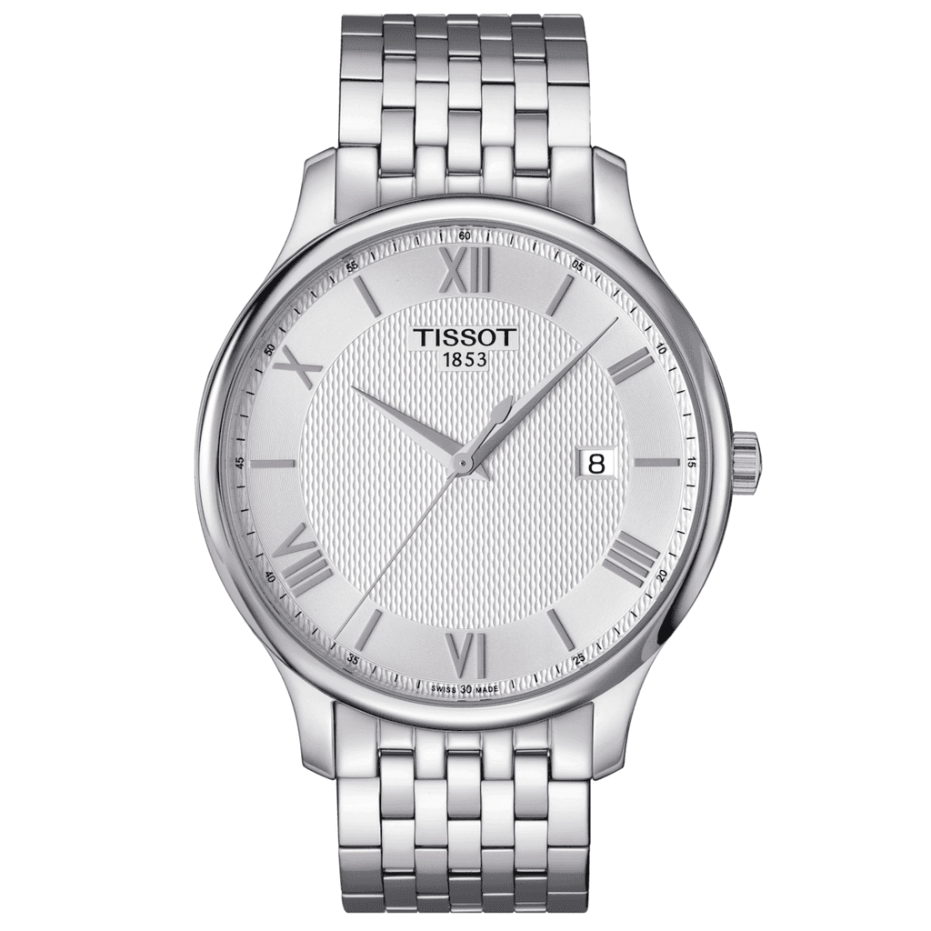 Tissot Muški sat Tradition T063.610.11.038.00, Kvarcni mehanizam, Kućište srebrne boje, Srebrne boje