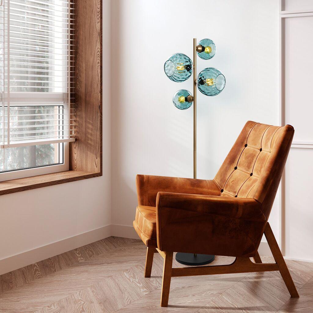 Opviq podna lampa Benek-20-15-14522, zlatna boja