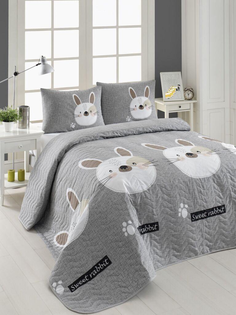 L'essentiel Maison set posteljine Tavsancik, 200x220 cm, siva