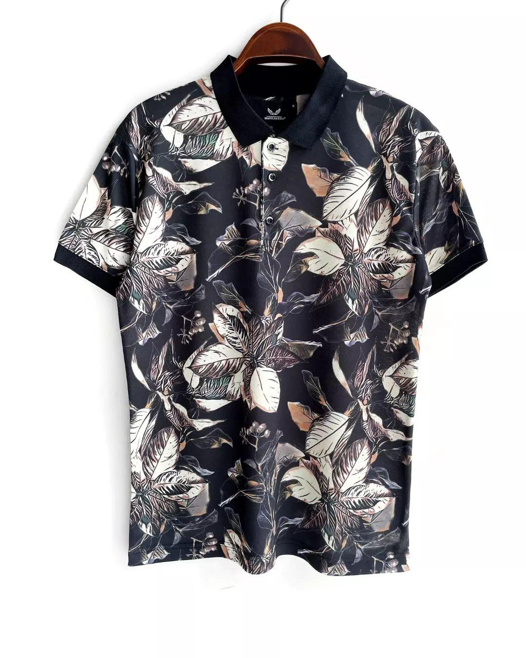 Muška polo majica print TST404-5 - M, Šarena