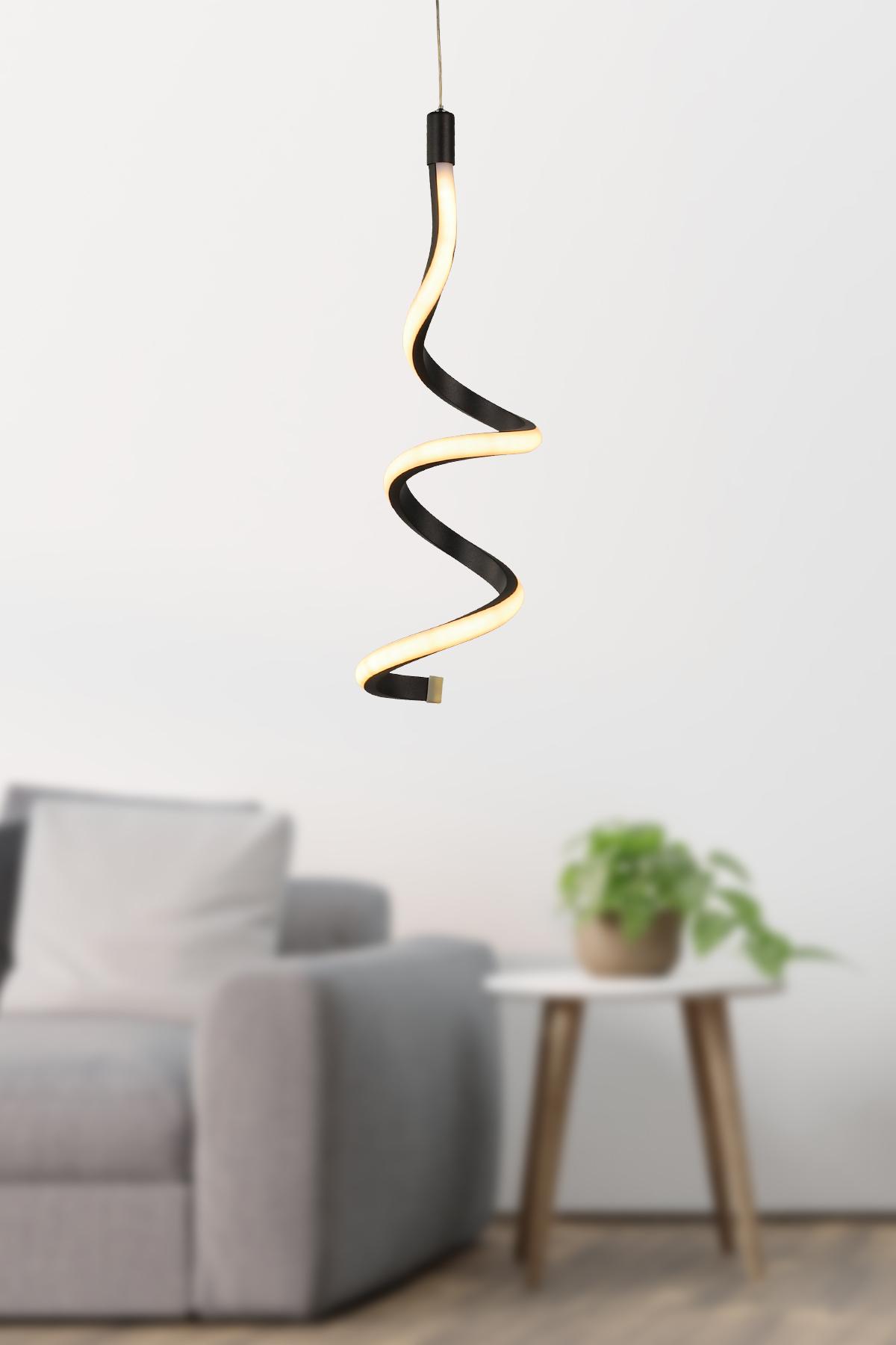 Kry Light Led luster Hilton 1, Crni