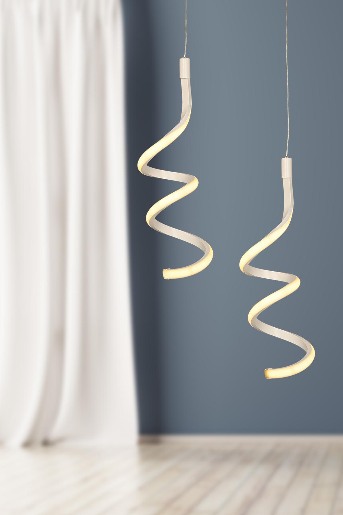 Kry Light Led luster Hilton 2, Bijeli