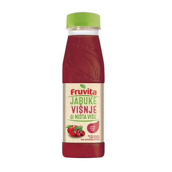 Fruvita Negazirani sok od jabuke i višnje, 0.33l