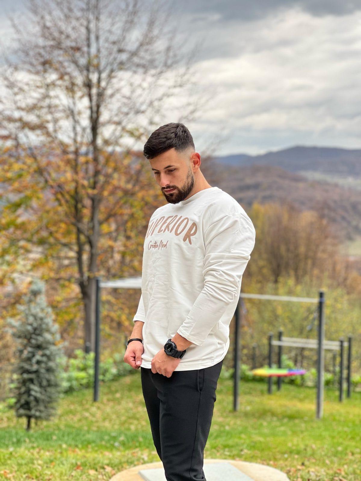 Muška majica superior 1514  Bijela