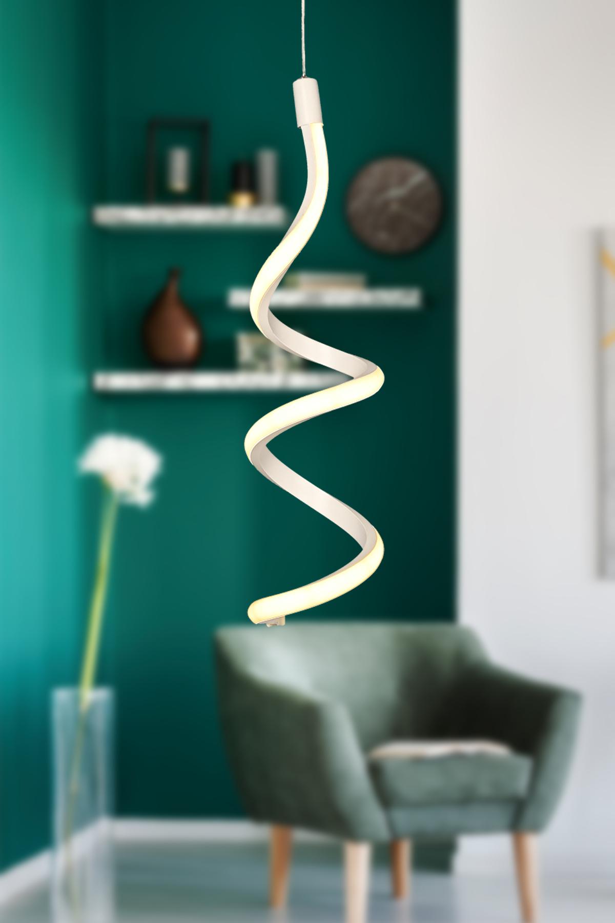 Kry Light Led luster Hilton 1, Bijeli