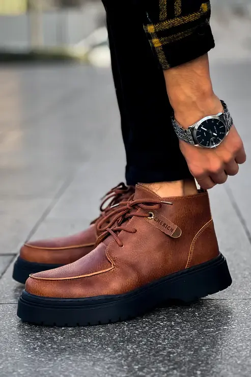 Chekich Muške gležnjače CH213  Smeđe