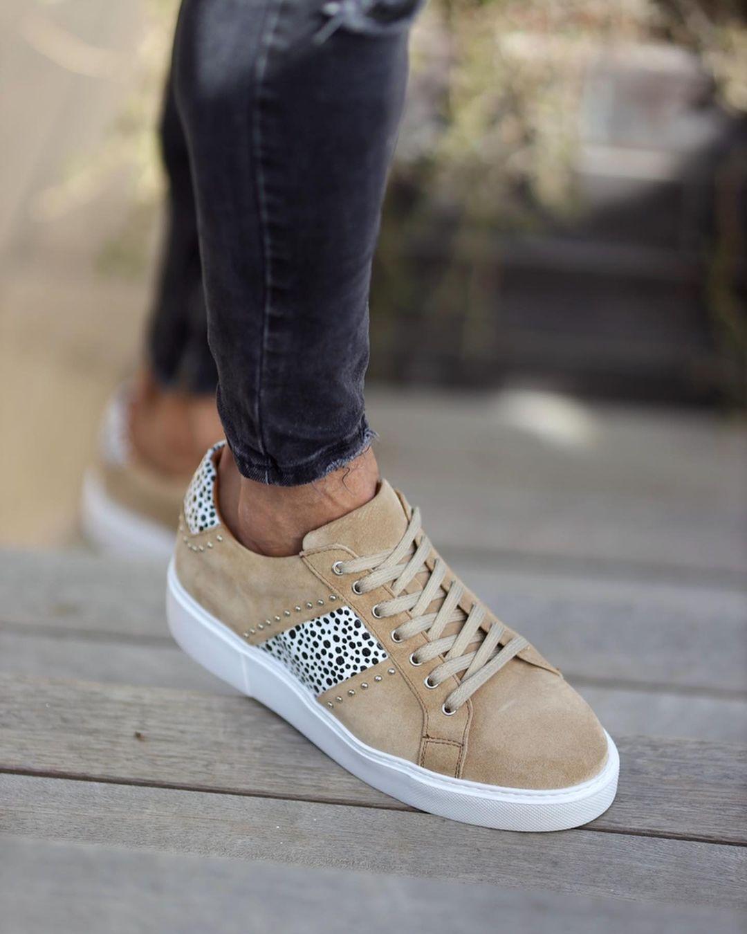 Due Fratelli Muške patike FRA 257  100% koža,  Krem