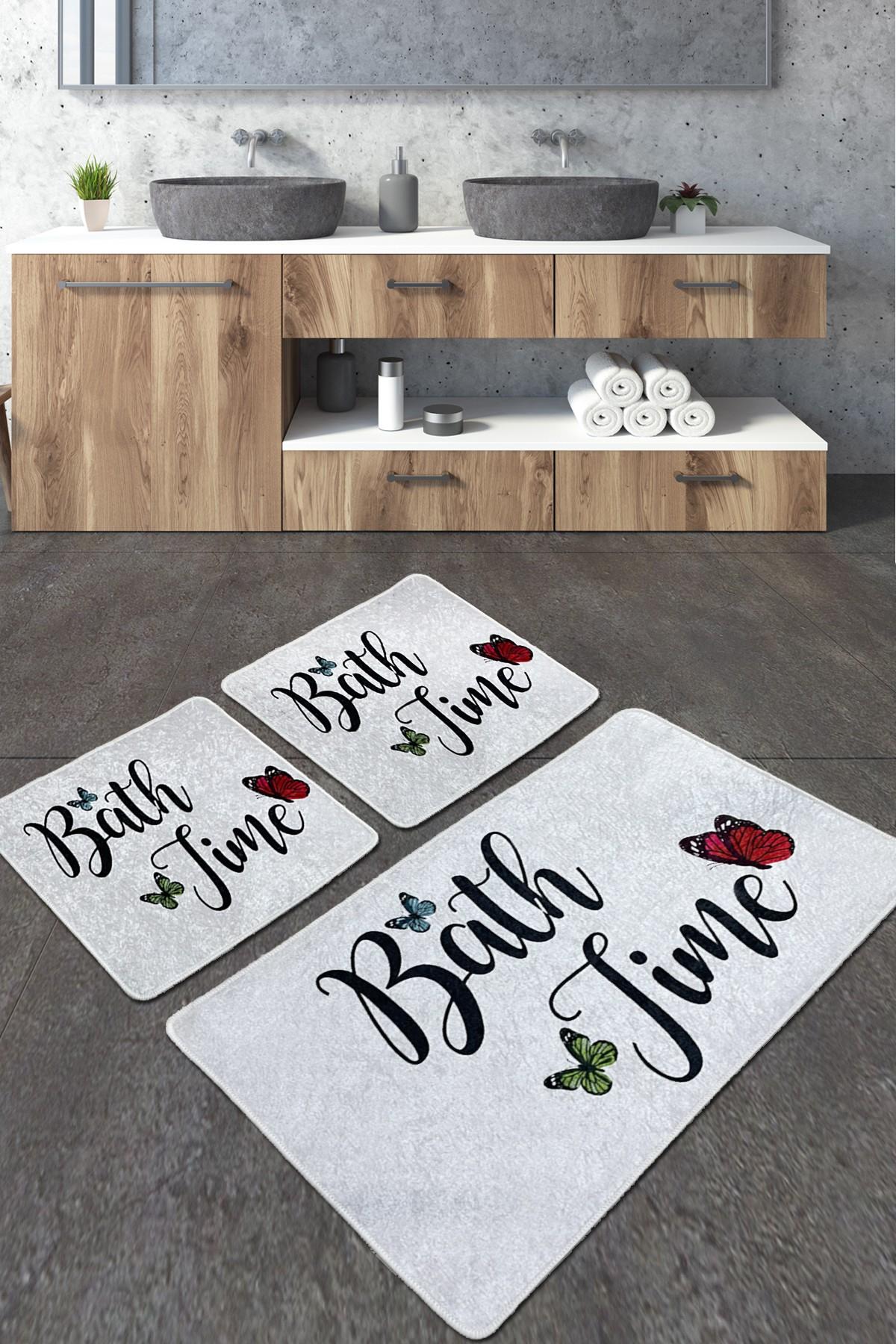 L'essentiel Maison Set od 3 kupaonska tepiha Colorful