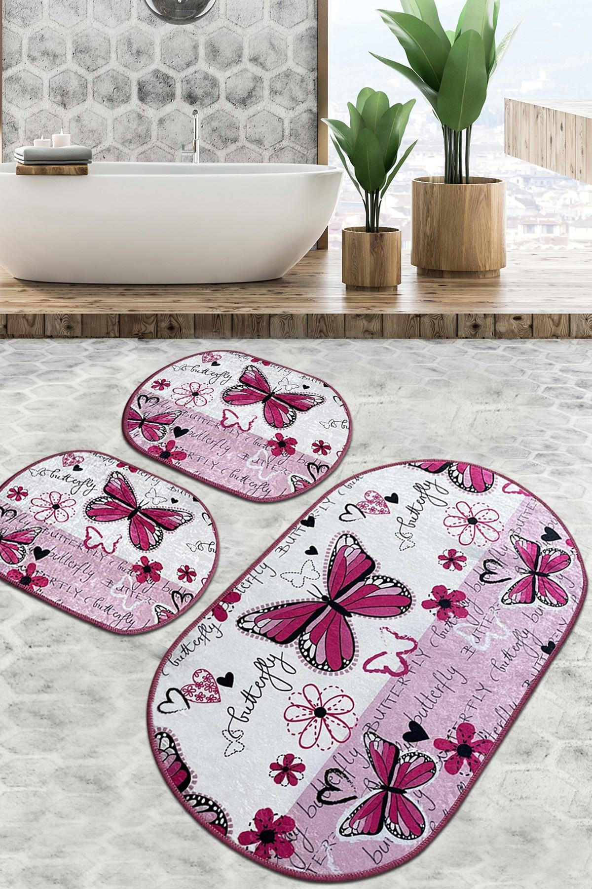 L'essentiel Maison Set od 3 kupaonska tepiha Colorful