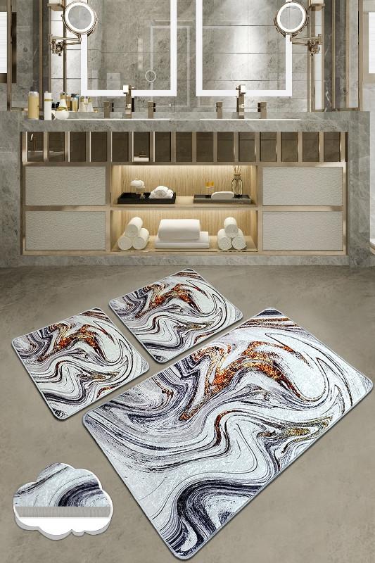 L'essentiel Maison Set od 3 kupaonska tepiha Colorful