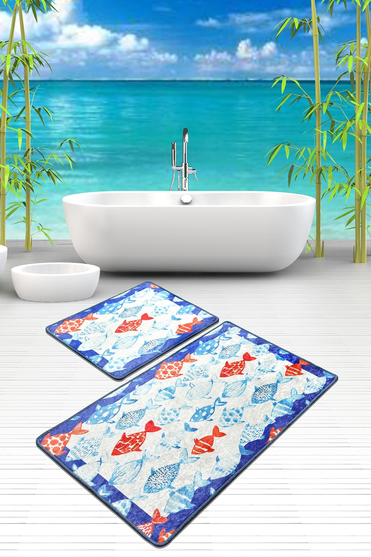 L'essentiel Maison Set od 2 kupaonska tepiha Šarene