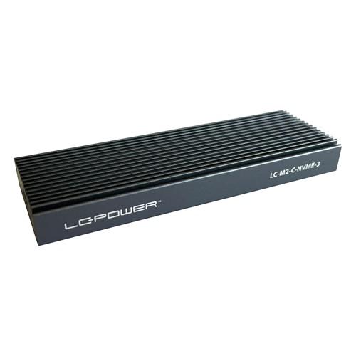 LC Power LC-M2-C-NVME-3 M.2 Vanjsko kućište za SSD, Crno