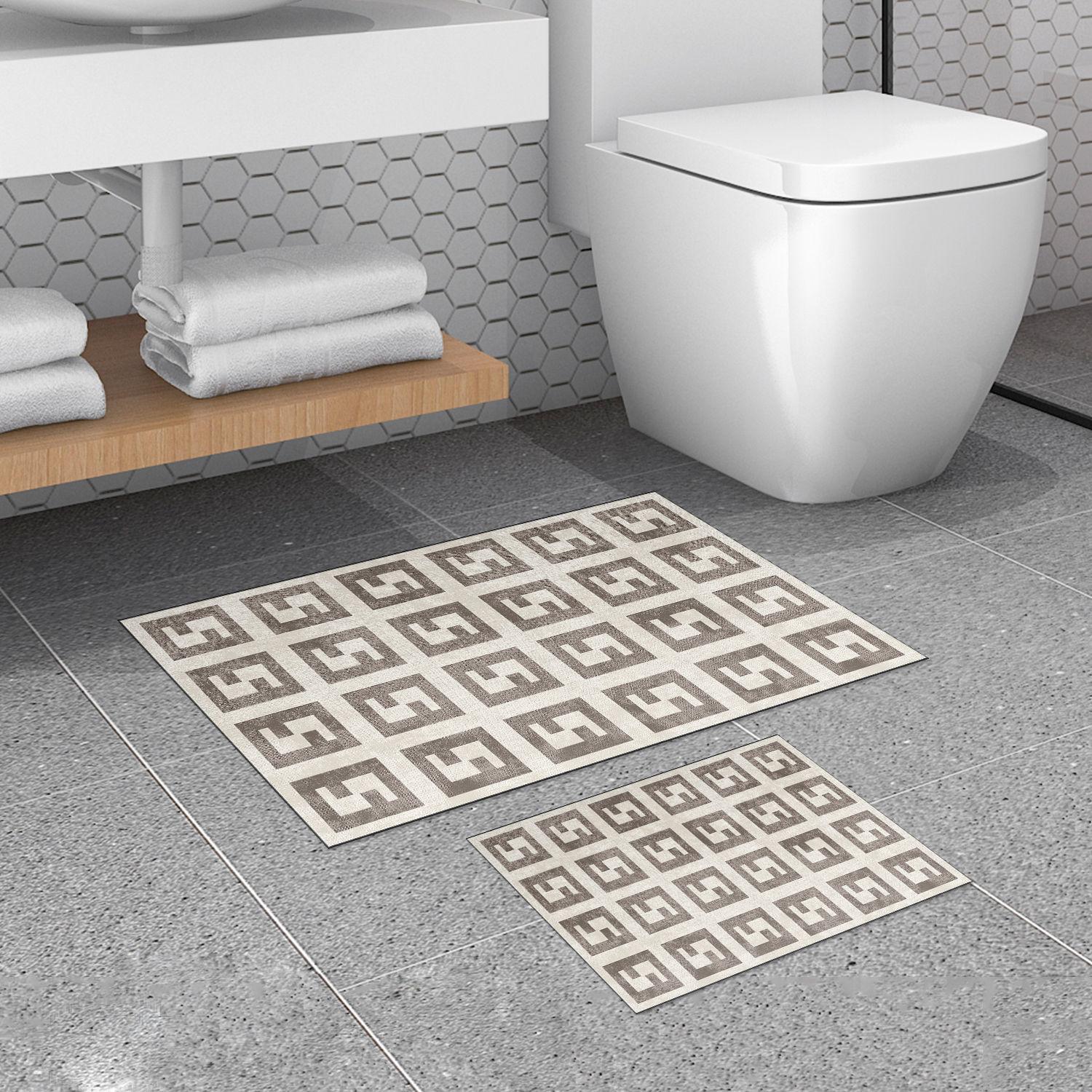 L'essentiel Maison Set od 2 kupaonska tepiha Bež-krem