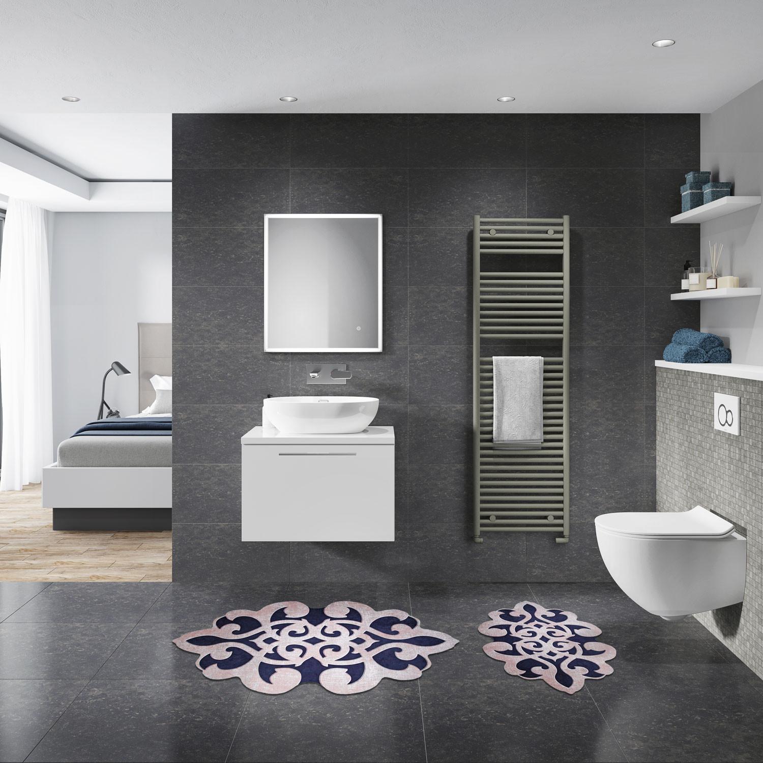 L'essentiel Maison Set od 2 kupaonska tepiha Rose-Teget