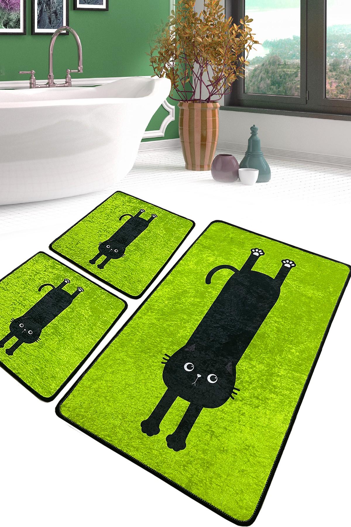 L'essentiel Maison Set od 3 kupaonska tepiha Colorful