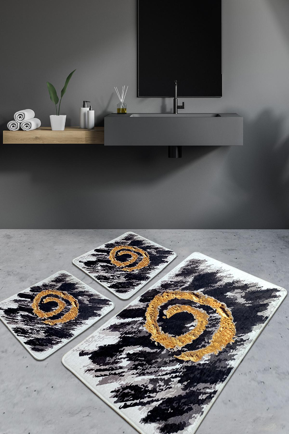 L'essentiel Maison Set od 3 kupaonska tepiha Colorful