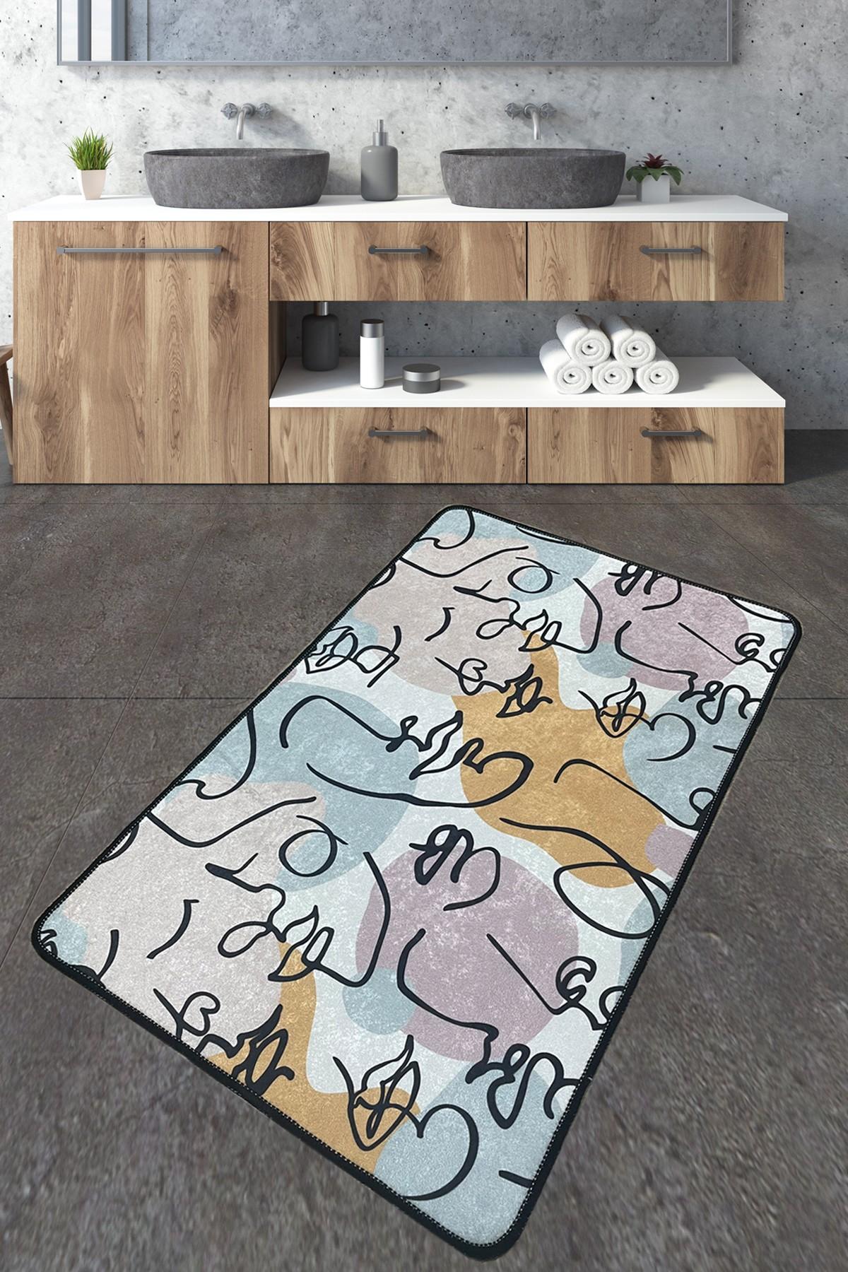 L'essentiel Maison Kupaonski tepih 80x100cm Šaren