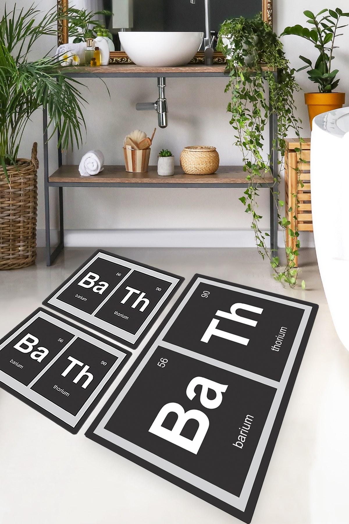 L'essentiel Maison Set od 3 kupaonska tepiha Colorful