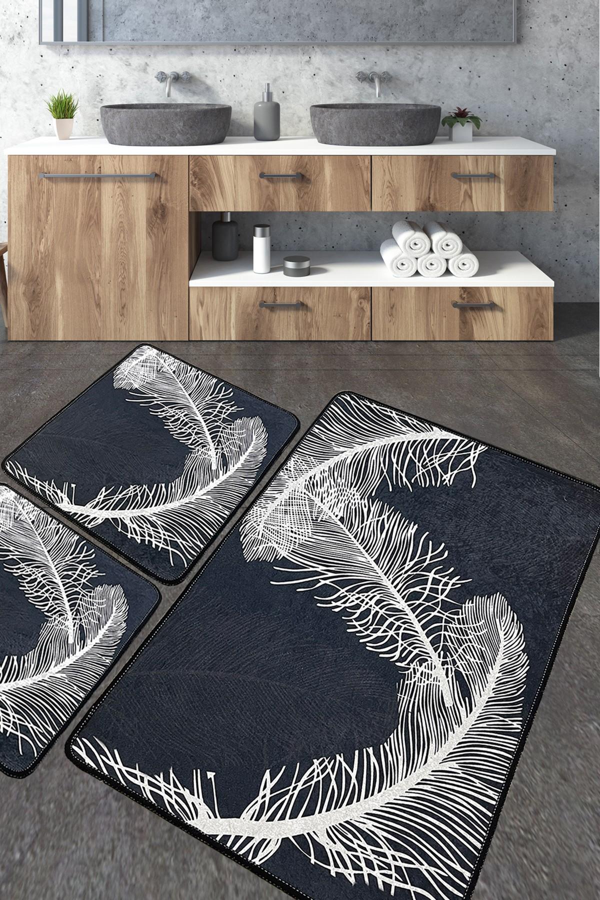 L'essentiel Maison Set od 3 kupaonska tepiha Colorful