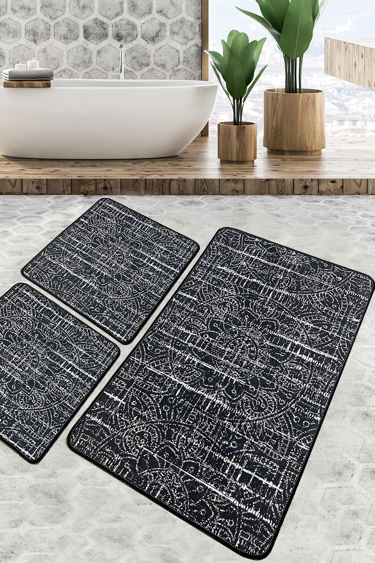 L'essentiel Maison Set od 3 kupaonska tepiha Colorful