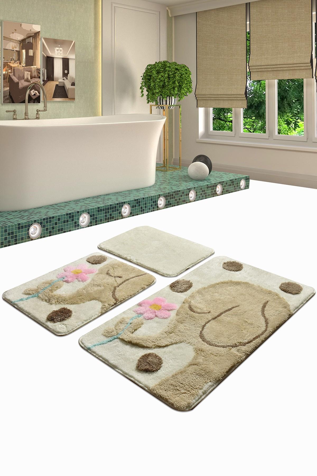 L'essentiel Maison Set od 3 kupaonska tepiha Colorful