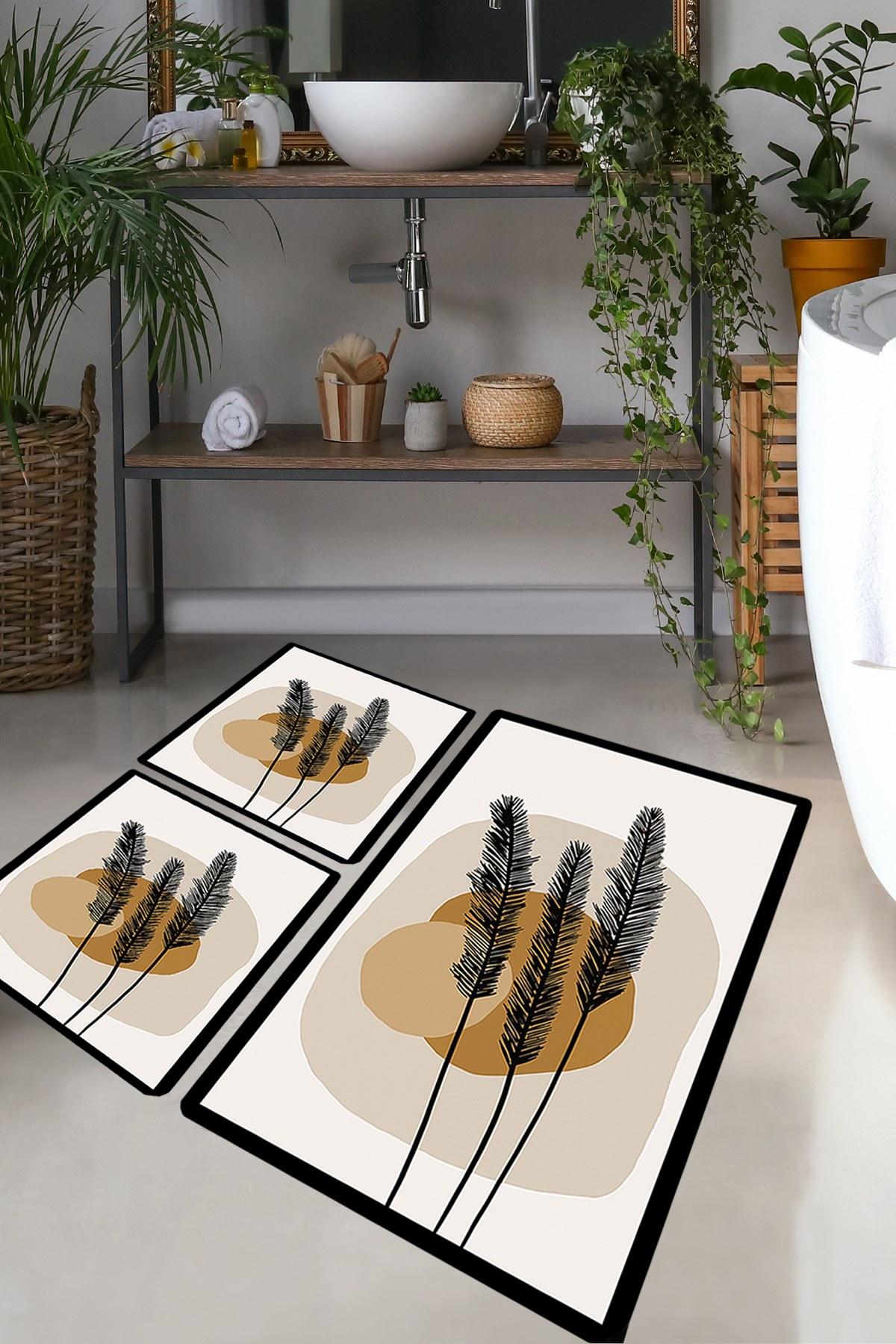 L'essentiel Maison Set od 3 kupaonska tepiha Colorful