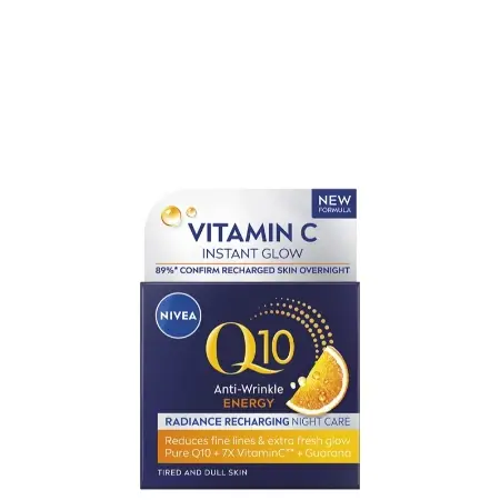 Nivea noćna krema za lice Q10+ C protiv bora 87026, 50 ml