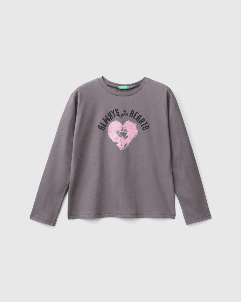 Benetton Majica dugi rukava 910 za djevojčice