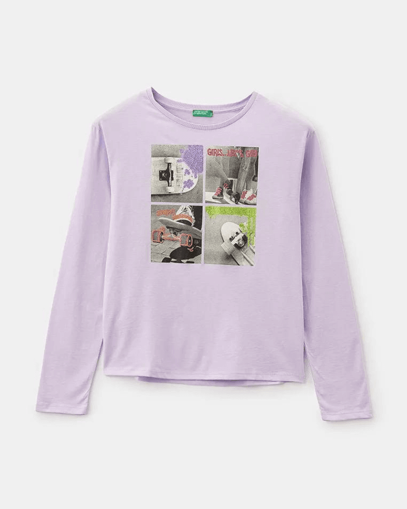 Benetton Majica dugi rukava 54 za djevojčice