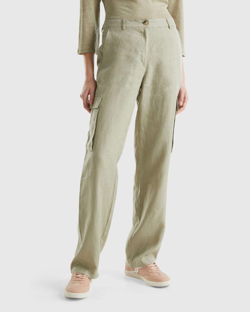 Benetton Pantole  0W9 za žene