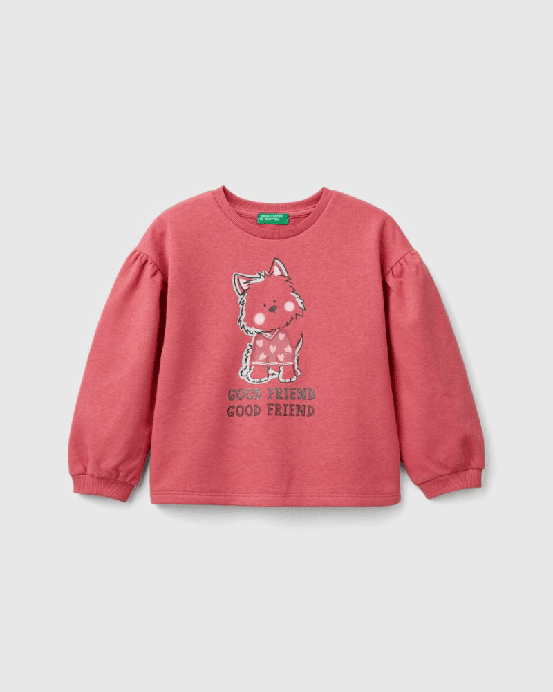 Benetton Majica dugi rukava  0G0 za djevojčice