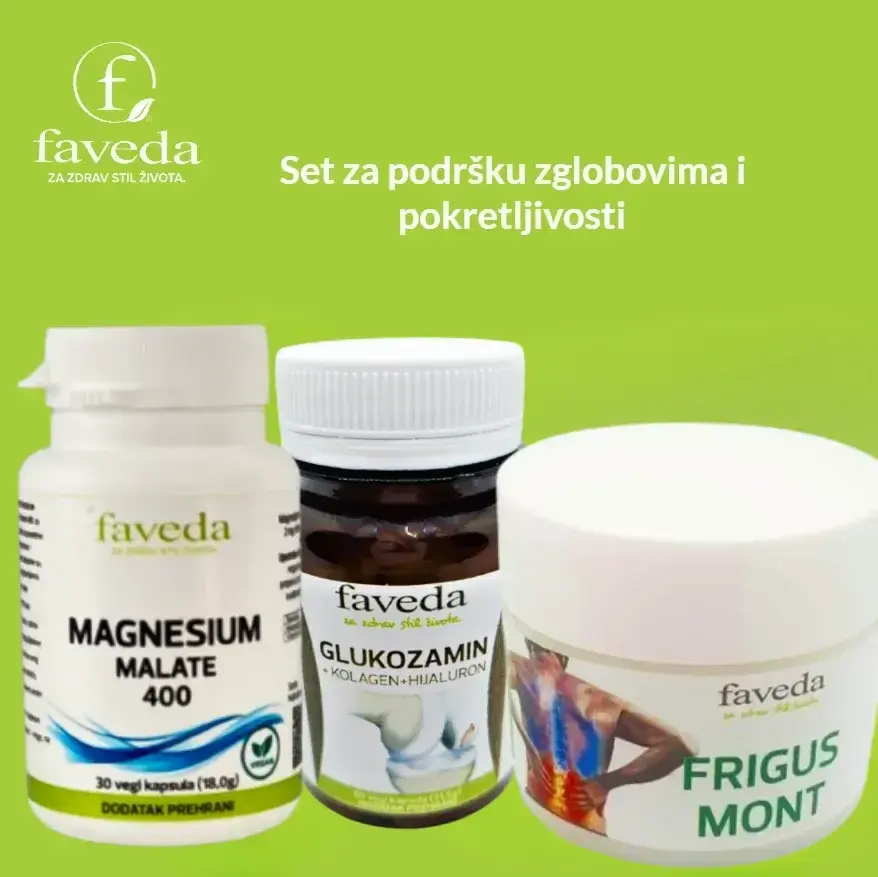 Faveda Set za podršku zglobovima i pokretljivosti + Magnezijum Malat