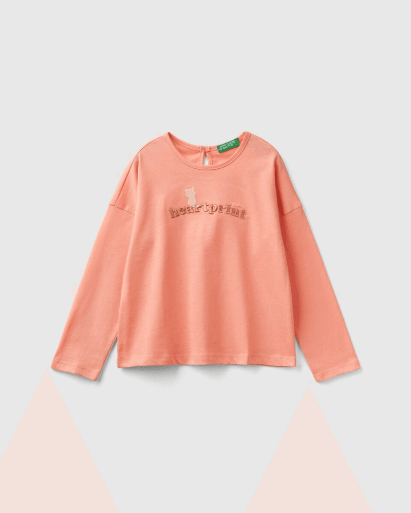 Benetton Majica dugi rukava  0K7 za djevojčice