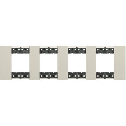 Bticino Ukrasni okvir KA4802M4KM, 2+2+2+2 Modula, Bijeli