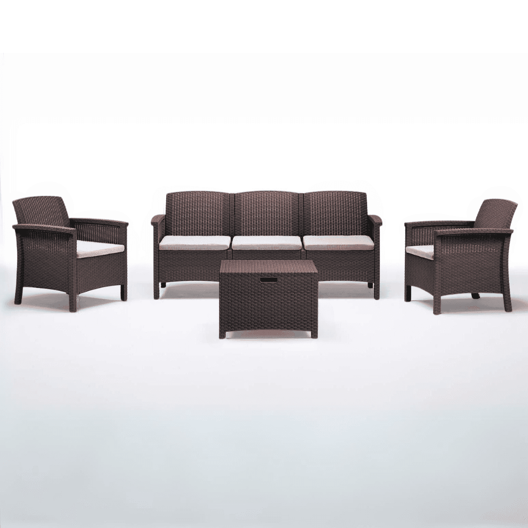 BICA Baštenska garnitura Venezia 3, Braon