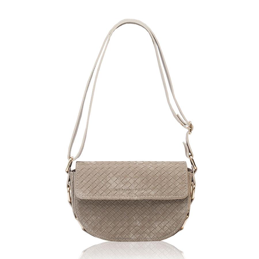 Lovely Bag Ženska torba Marita Star, Pletivo, Tamno-bež