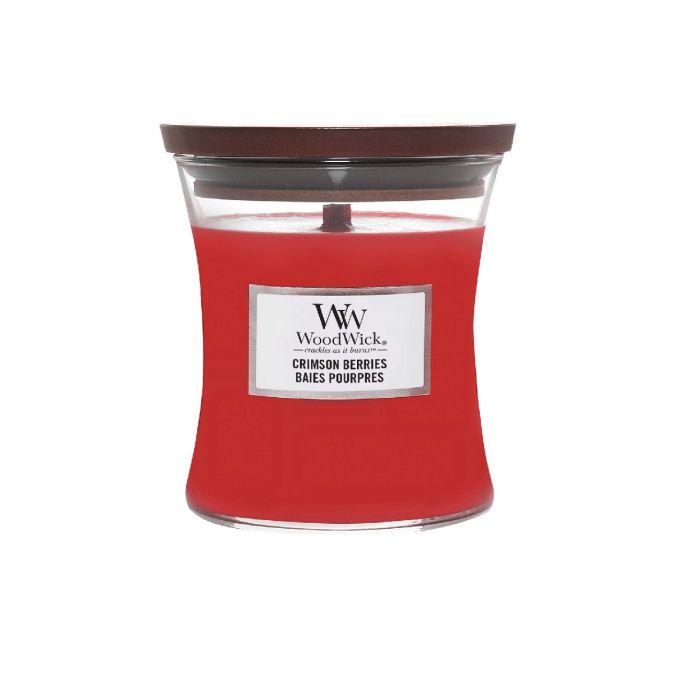 WoodWick Mirisna svijeća Classic Crimson Berries, Medium, Crvena