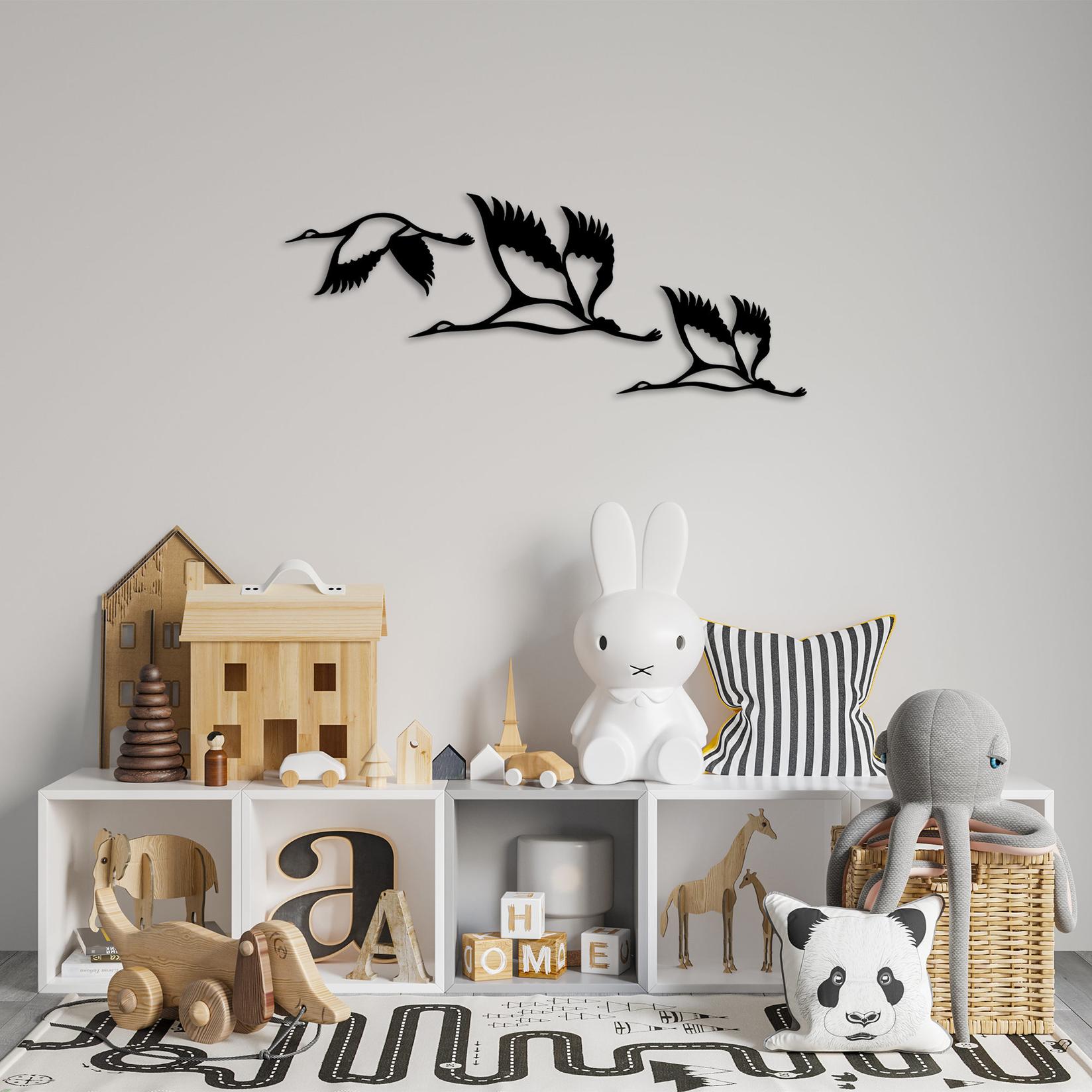 Wallity Set zidnih ukrasa Rode-287, 1 mm, 3 komada, Crna