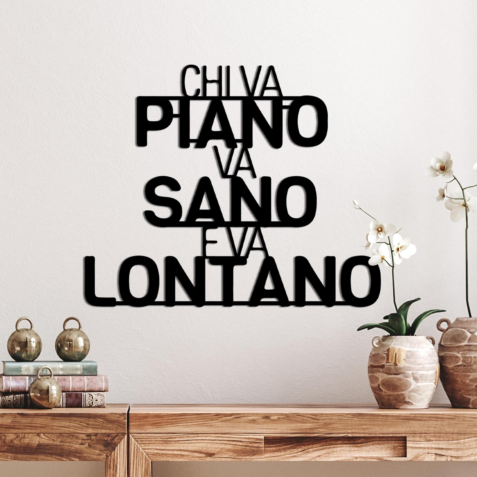 Wallity Zidna dekoracija Lontano 1, 56x46 cm, 1,5 mm, Crna