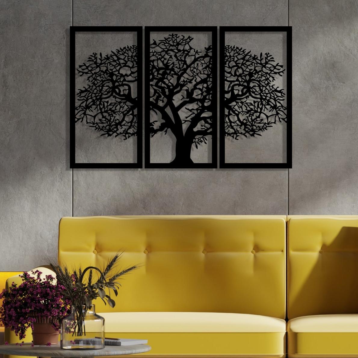 Wallity Zidna dekoracija Berceste 2, 103x66 cm, 1,2 mm, Crna