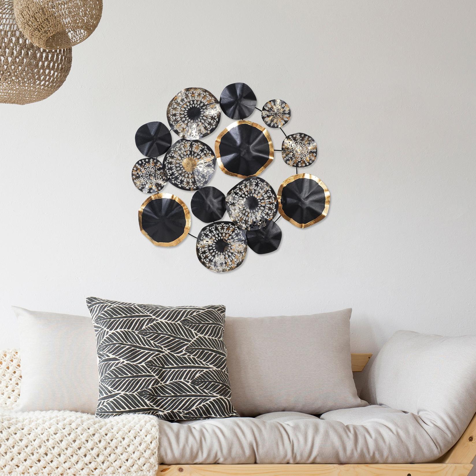 Wallity Zidna dekoracija Hipnoza, 80x10x80 cm, Šarena