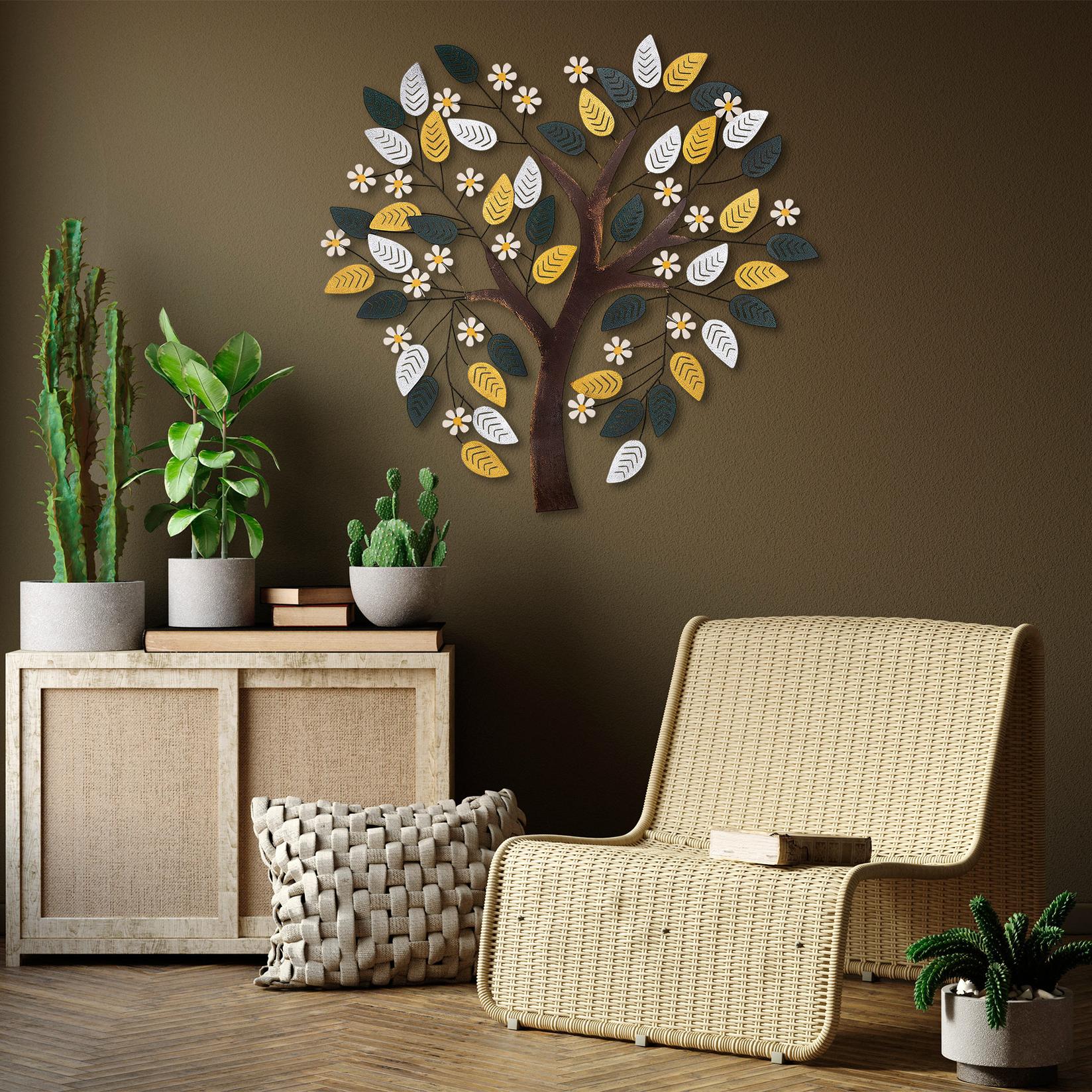 Wallity Zidna dekoracija Kalp Agac, 107x101 cm, Šarena