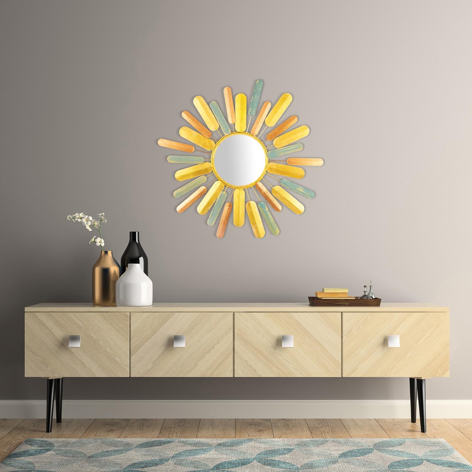 Zidna dekoracija Hacakpur, 75x75 cm, Šarena