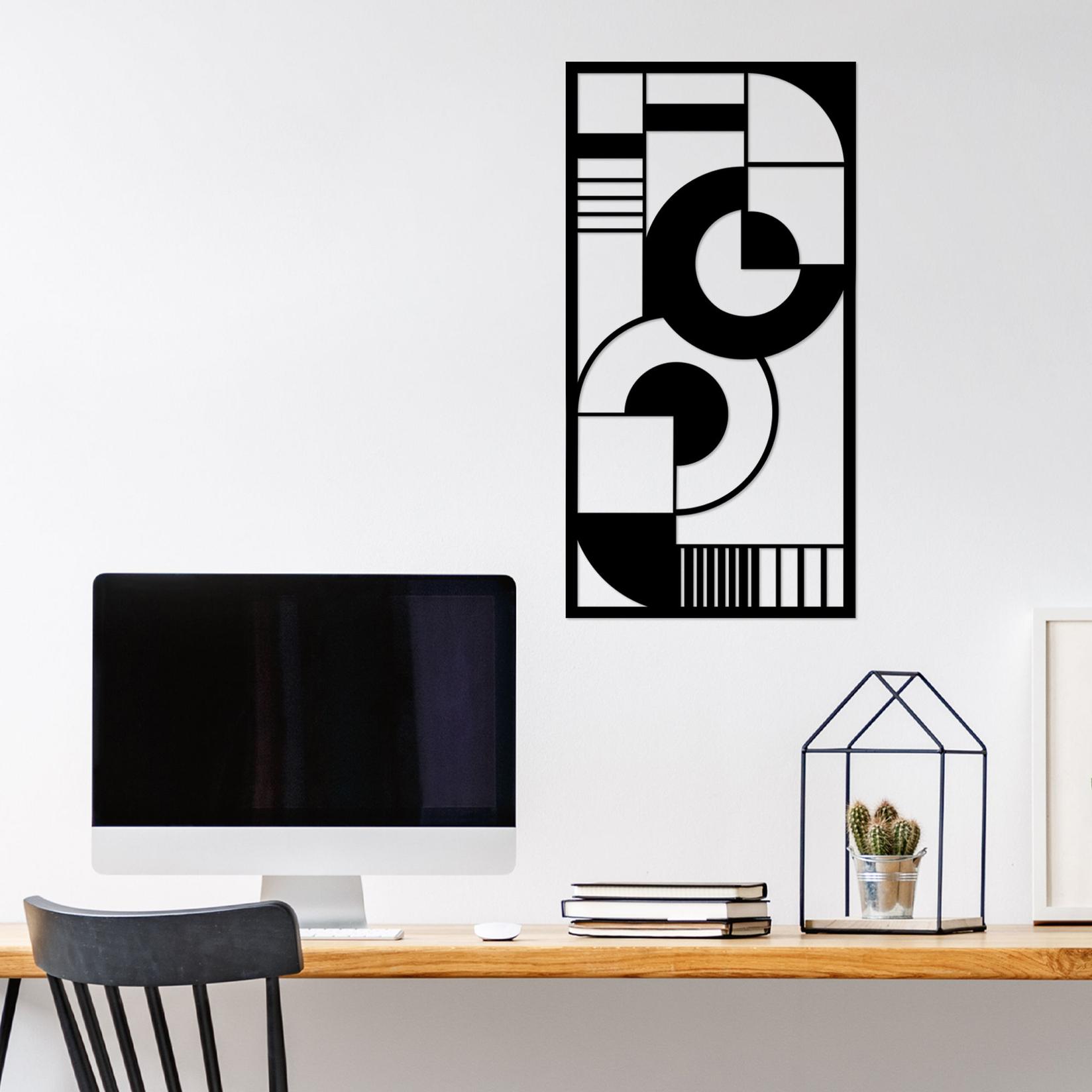 Wallity Zidna dekoracija Hipnoza 2, 37x71 cm, Crna