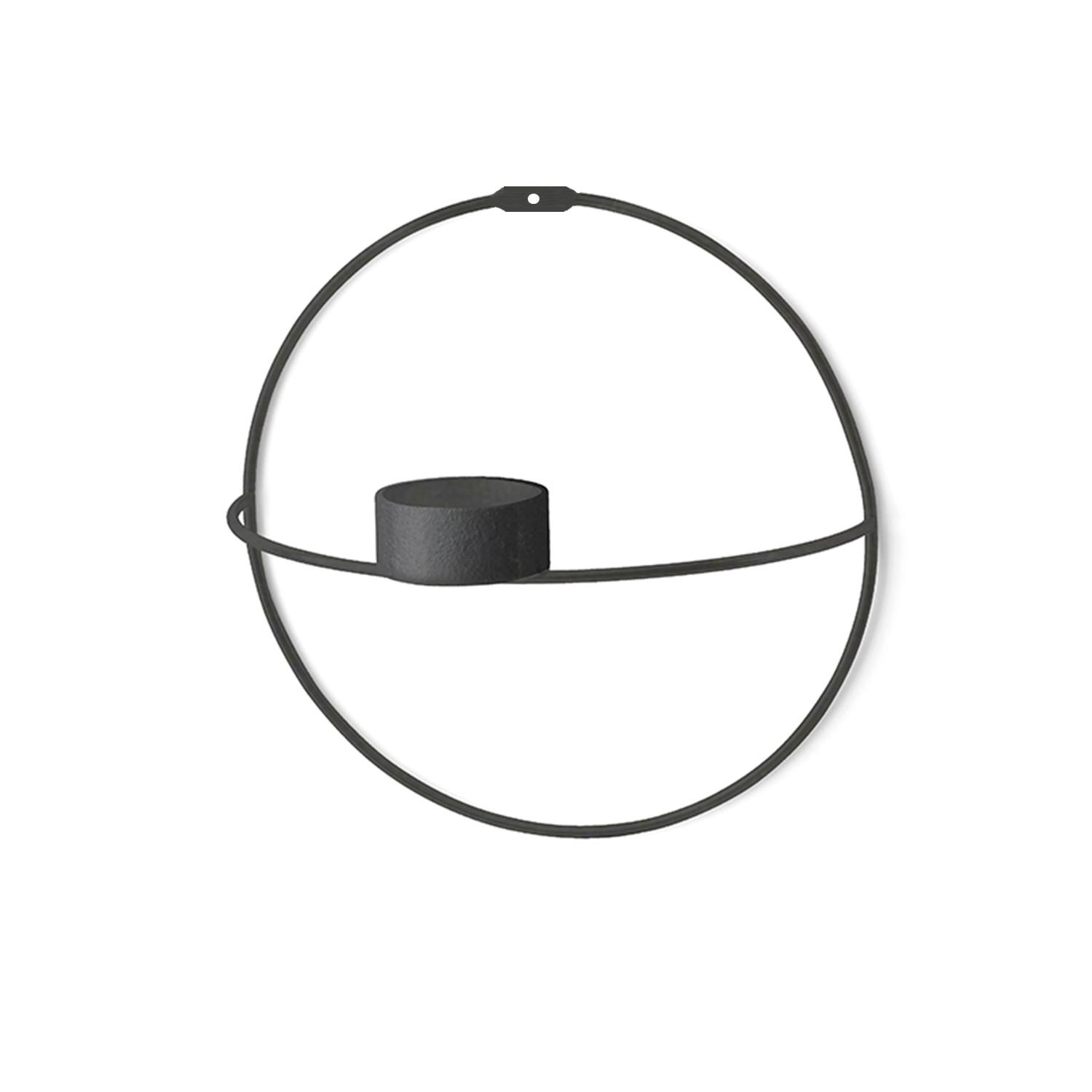 Wallity Set zidnih ukrasa WR018, 21x21x13 cm 2 komada, Crna